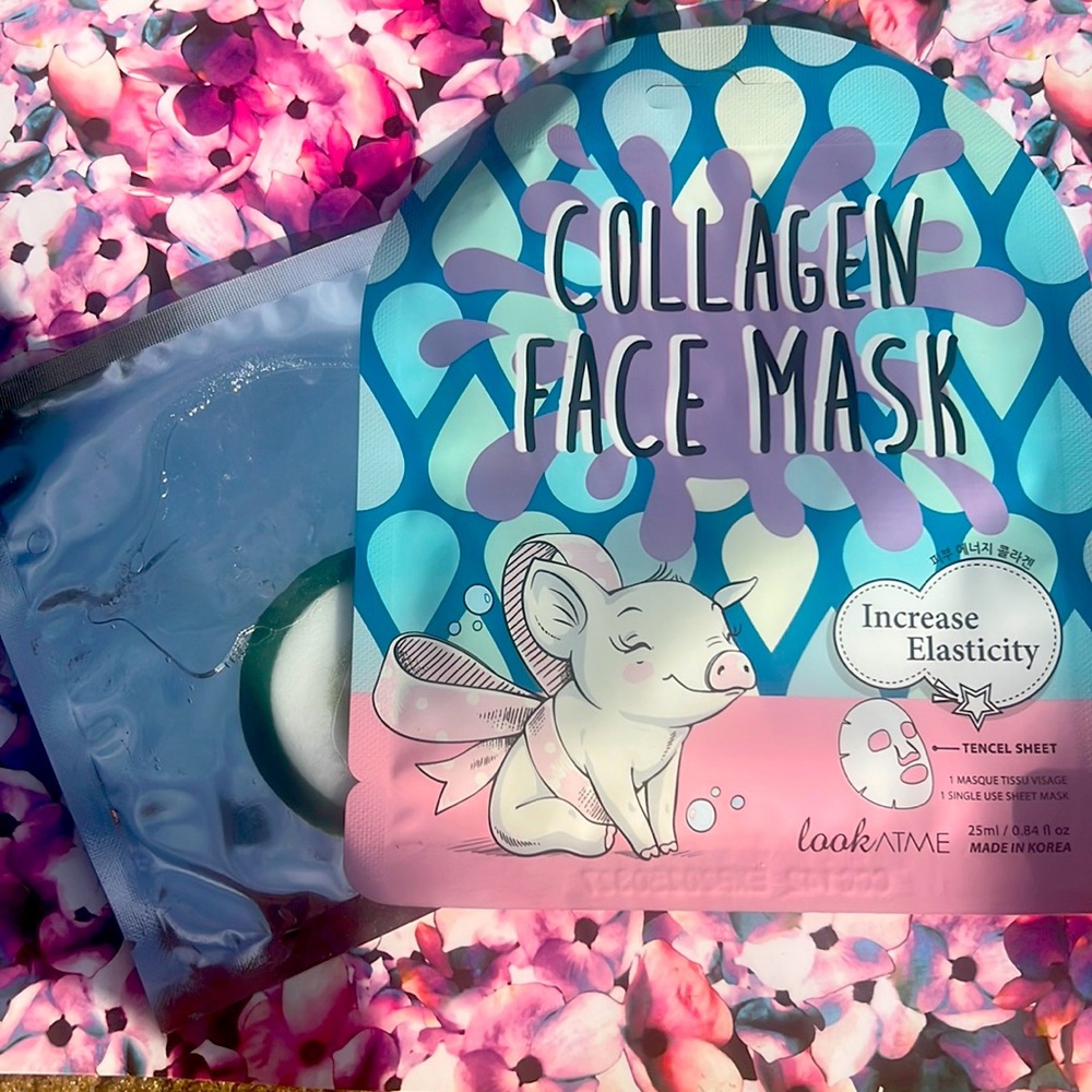face mask and eye patches